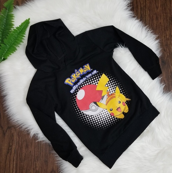 Other - Pokemon | Kids Long Sleeve Black Hoodie Pokemon